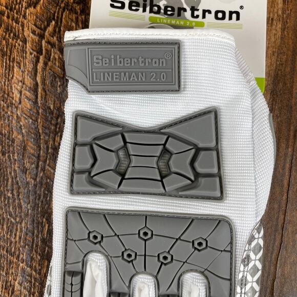 Seibertron Lineman 2.0 Adult X-Large Padded Palm Football Receiver Gloves - Picture 3 of 11